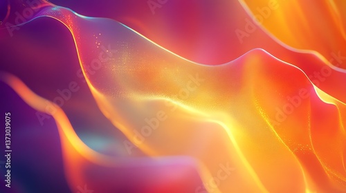 Vibrant abstract waves of light and color.