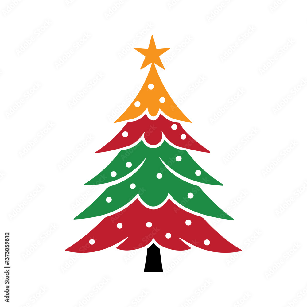 christmas tree vector illustration christmas tree vector illustration