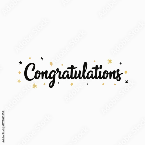 Glückwunsch-Typografie: "Congratulations"


