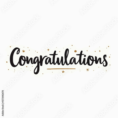 Glückwunsch-Typografie: "Congratulations"

