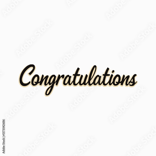 Glückwunsch-Typografie: "Congratulations"

