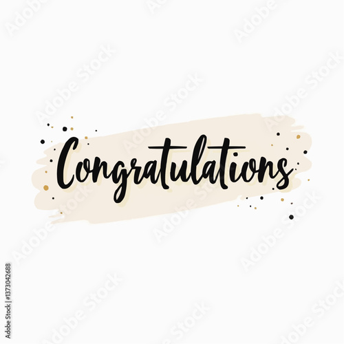 Glückwunsch-Typografie: "Congratulations"

