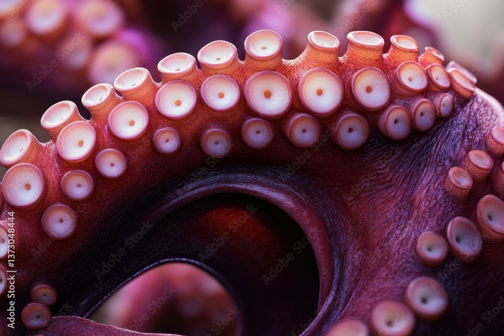 Fototapeta premium A close up image of octopus arms