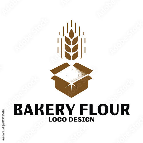 Bakery Flour Vector Logo Design