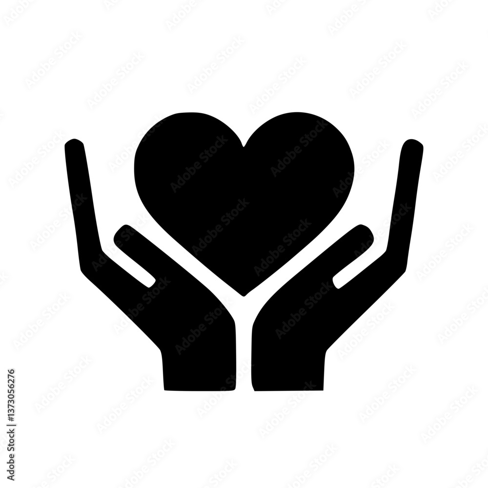 Hands holding a heart symbolizing love and care in a romantic and thoughtful gesture Hands holding a heart symbolizing love and care in a romantic and thoughtful gesture