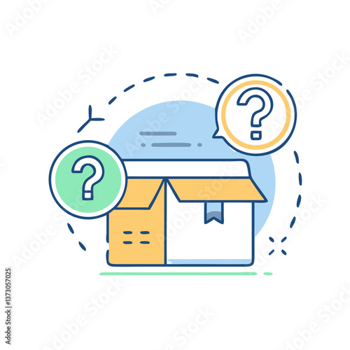 Lost & found box icon for travel services
