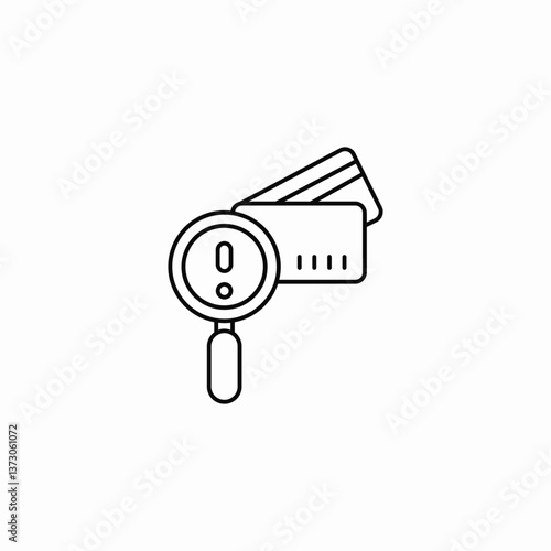 bank card notice icon sign vector
