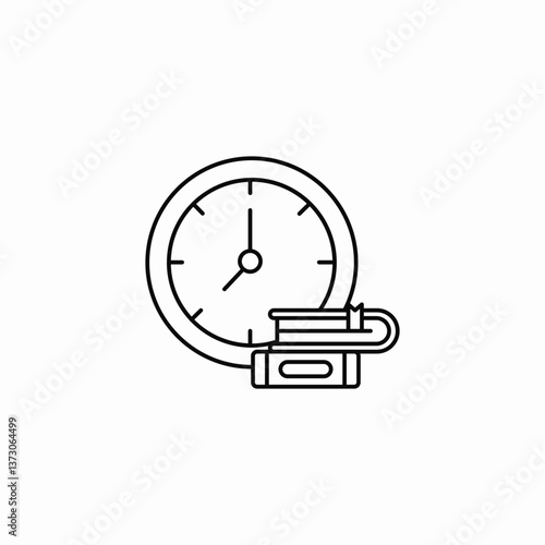 reading time icon sign vector