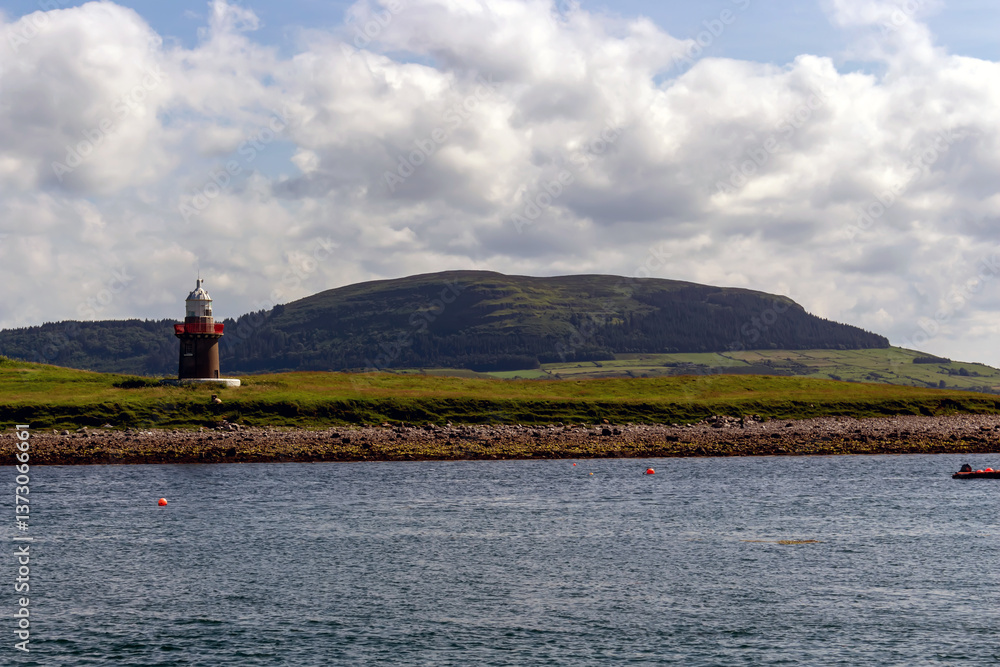 Atlantic Ocean coastline landscape of Ireland. Wild Atlantic Way.