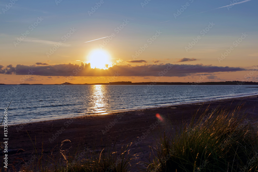 Atlantic Ocean coastline landscape of Ireland. Wild Atlantic Way.