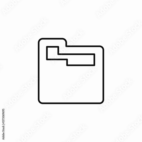 compact folder icon sign vector