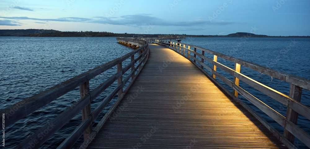 Seebruecke am Geiseltalsee