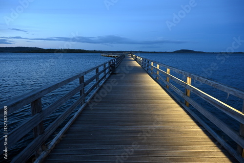 Obraz na płótnie Seebruecke am Geiseltalsee w salonie