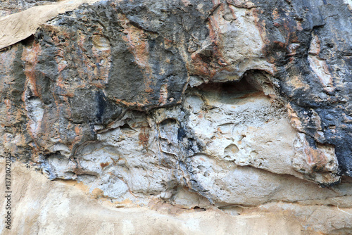 Texture of old nature rock	