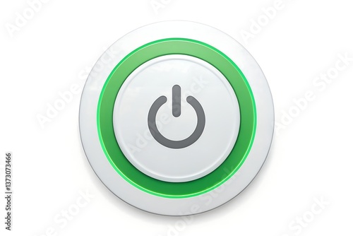 Power button icon vector illustration on white background for web design