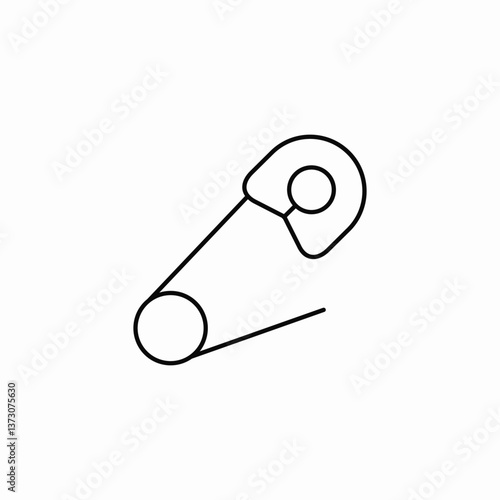 clothe pin icon sign vector