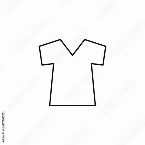 short sleeve shirt icon sign vector
