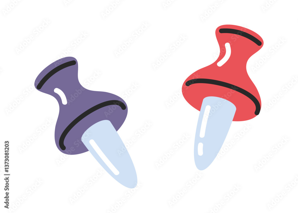 Paper push pin sharp clip Paper push pin sharp clip