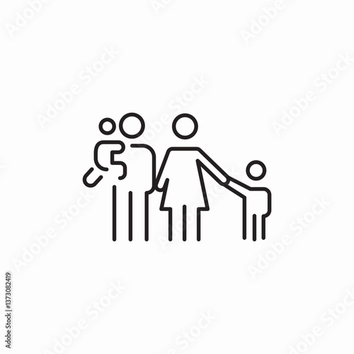 family union icon sign vector