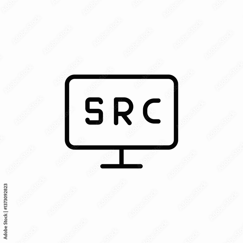 src web icon sign vector src web icon sign vector
