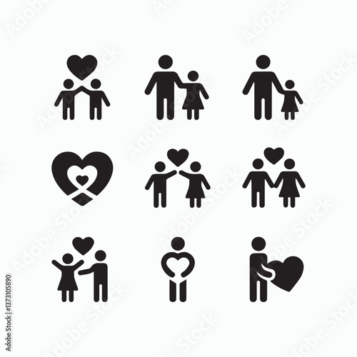 family icons set