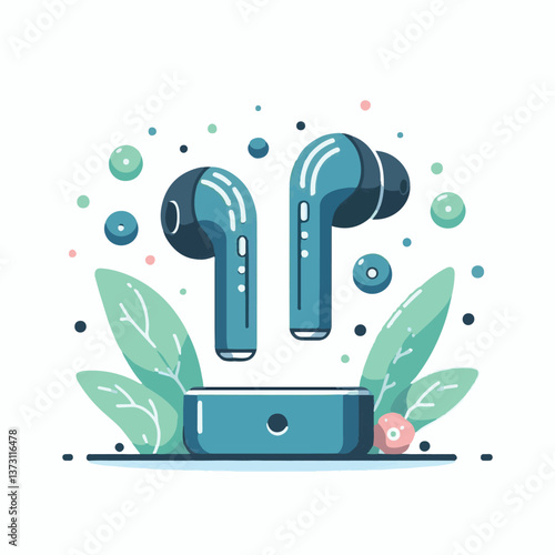 technology, music, earbuds, wireless, earphone, device, audio, digital, headset, headphone, portable, sound, entertainment, listen, stereo, ear, earbud, earphones, communication, studio, gadget, phone