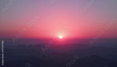 Wallpaper Mural Sunrise over mountains with colorful sky, Soft pink sky, White nights   Torontodigital.ca