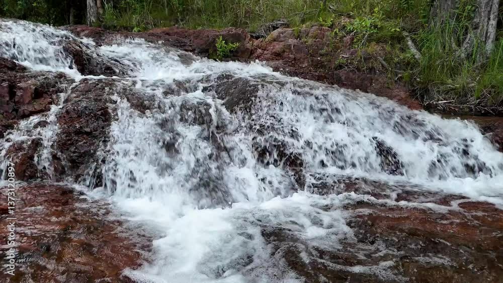 Buley Rockhole is set among several small, rapid flowing streams in Litchfield National Park Northern Territory Australia. The water ranges from small deep plunge pools to shallow rock pools Buley Rockhole is set among several small, rapid flowing streams in Litchfield National Park Northern Territory Australia. The water ranges from small deep plunge pools to shallow rock pools