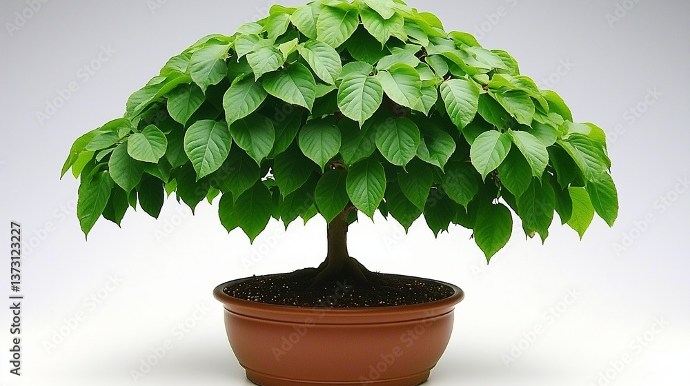 green tree in a pot green tree in a pot