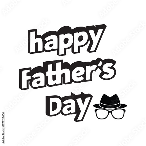 Father Day t-shirt vector illustration