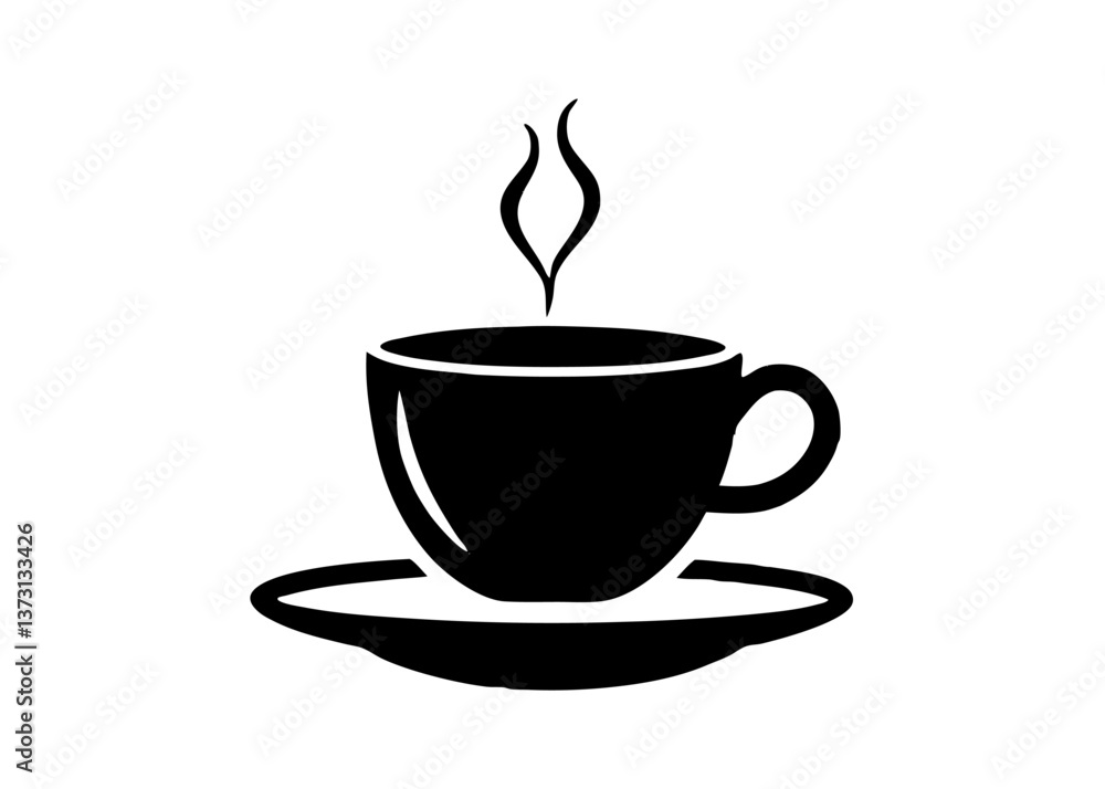 Minimalist Coffee Cup Icon with Steam – Vector Illustration on White Background, Minimalist coffee cup icon with steam, perfect for logos, branding, and digital designs. Minimalist Coffee Cup Icon with Steam – Vector Illustration on White Background, Minimalist coffee cup icon with steam, perfect for logos, branding, and digital designs.