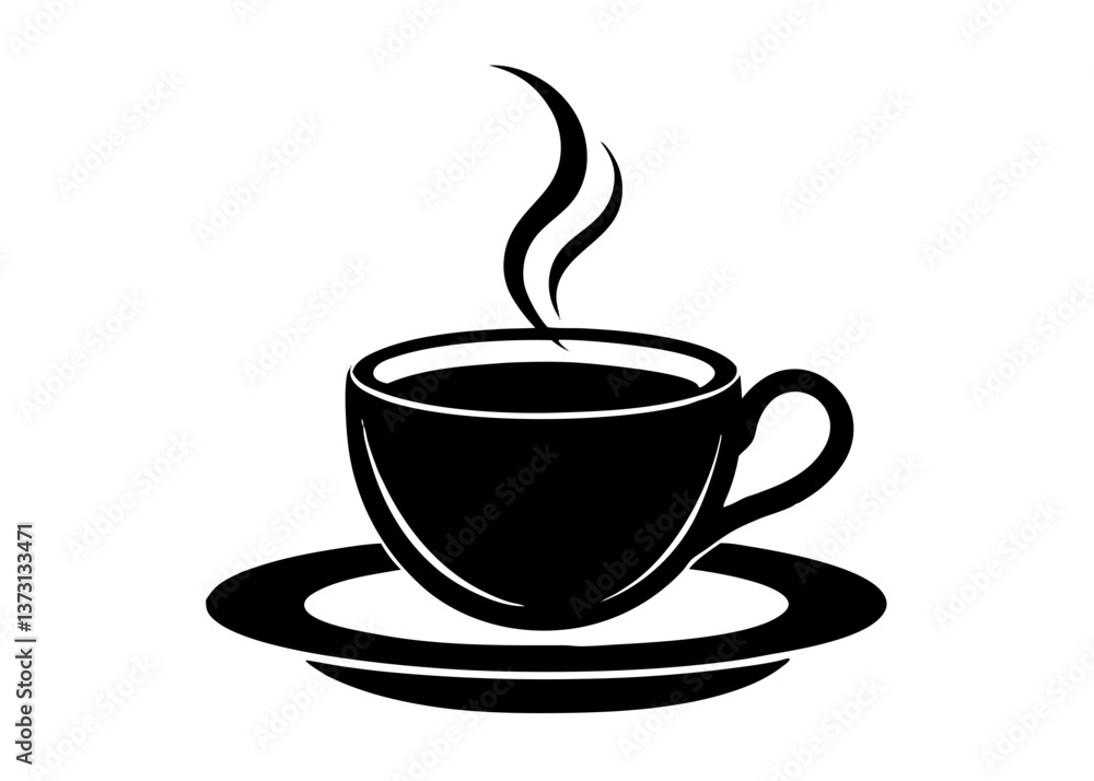 Minimalist Coffee Cup Icon with Steam – Vector Illustration on White Background, Minimalist coffee cup icon with steam, perfect for logos, branding, and digital designs. Minimalist Coffee Cup Icon with Steam – Vector Illustration on White Background, Minimalist coffee cup icon with steam, perfect for logos, branding, and digital designs.