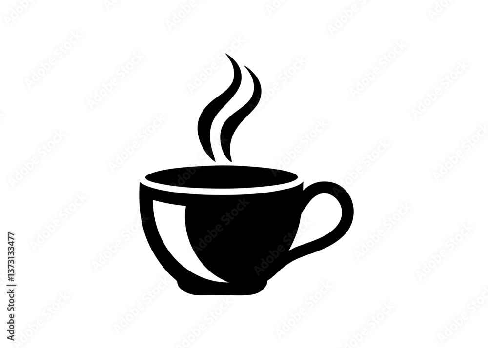 Minimalist Coffee Cup Icon with Steam – Vector Illustration on White Background, Minimalist coffee cup icon with steam, perfect for logos, branding, and digital designs. Minimalist Coffee Cup Icon with Steam – Vector Illustration on White Background, Minimalist coffee cup icon with steam, perfect for logos, branding, and digital designs.