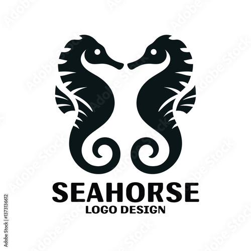 Seahorse Vector Logo Design