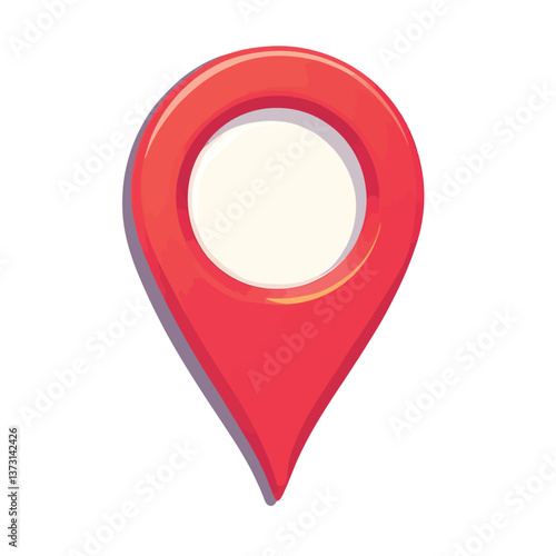 Free Download Red Location Pin Vector on white background - GFXLoad