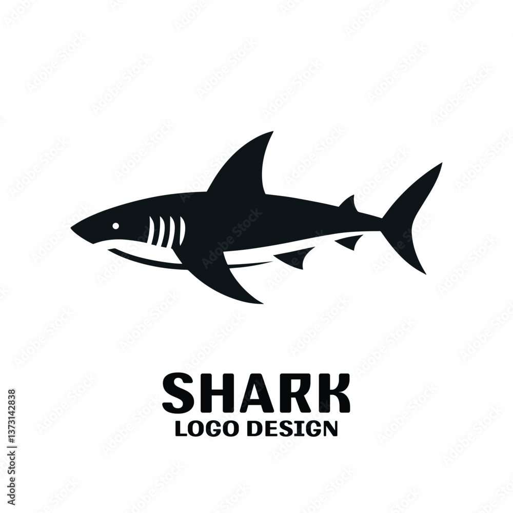 Shark Vector Logo Design Shark Vector Logo Design