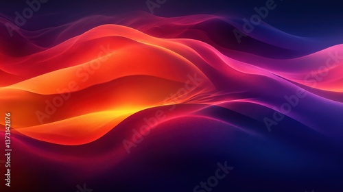 Colorful Abstract Wave Patterns in Vibrant and Smooth Flow