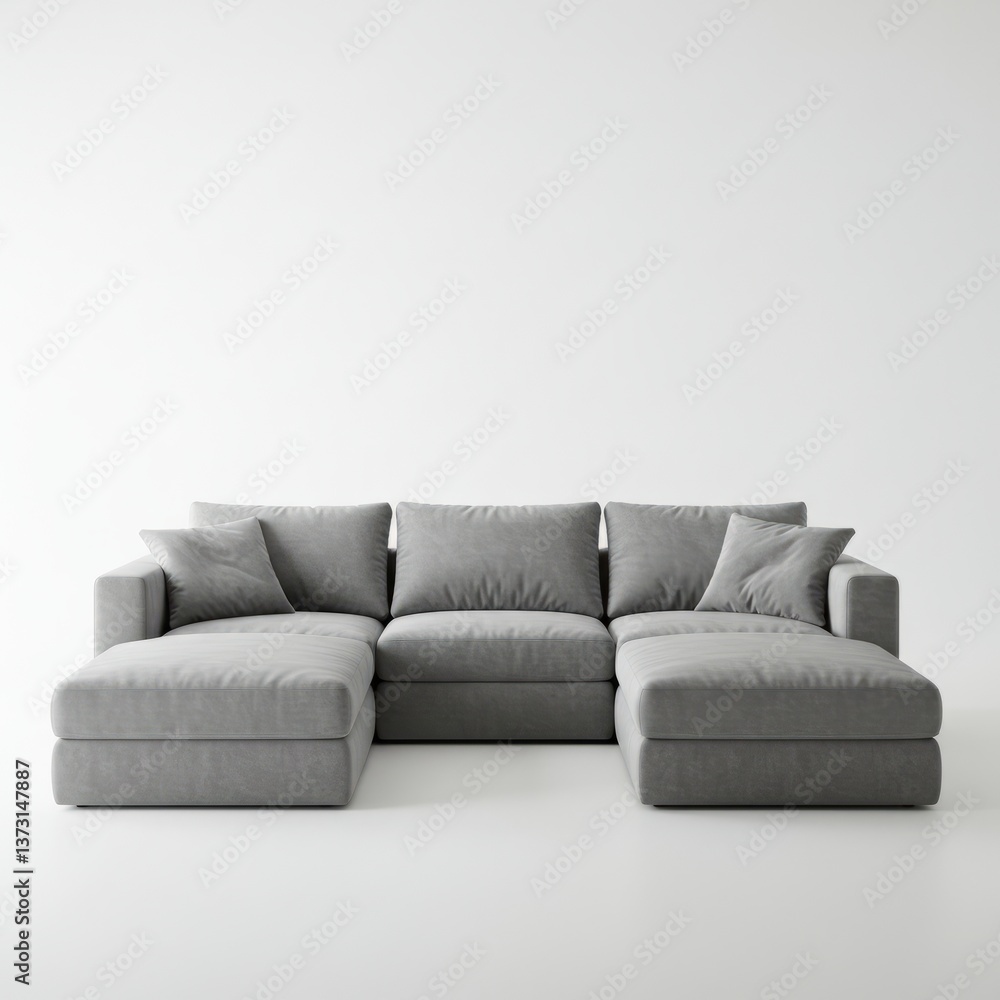 sofa on a white background sofa on a white background