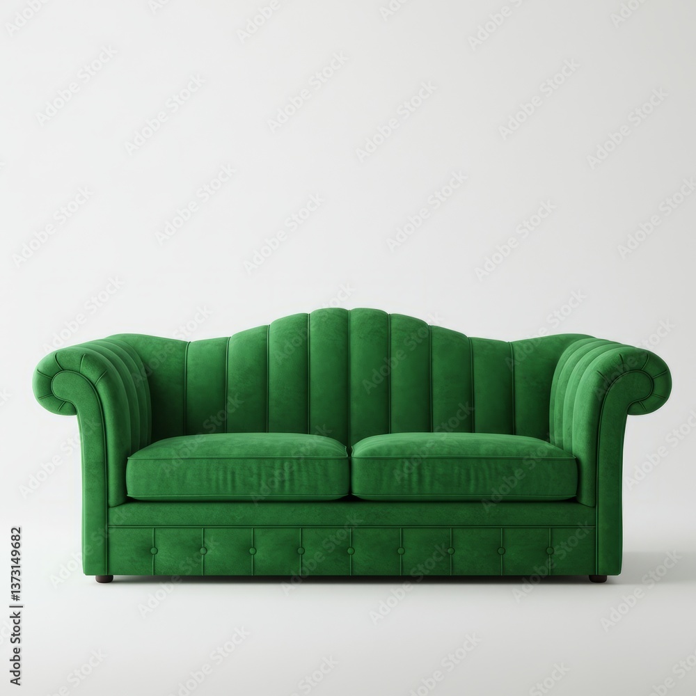 Fototapeta premium sofa isolated on white background