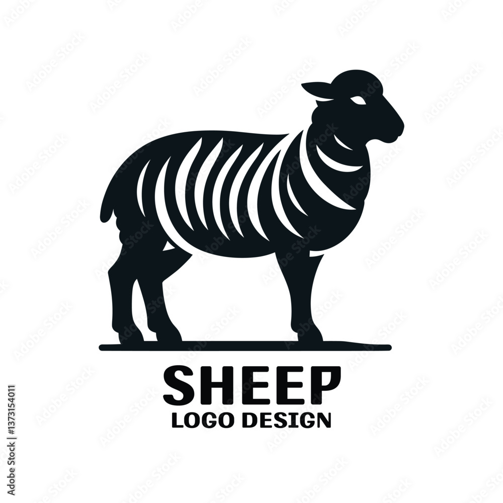 Obraz premium Sheep Vector Logo Design