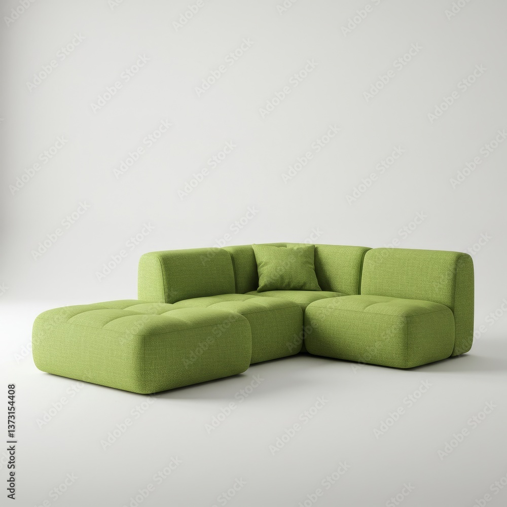 Fototapeta premium sofa on a white background