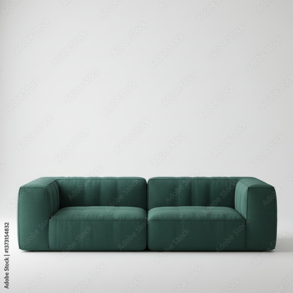 Fototapeta premium sofa on a white background