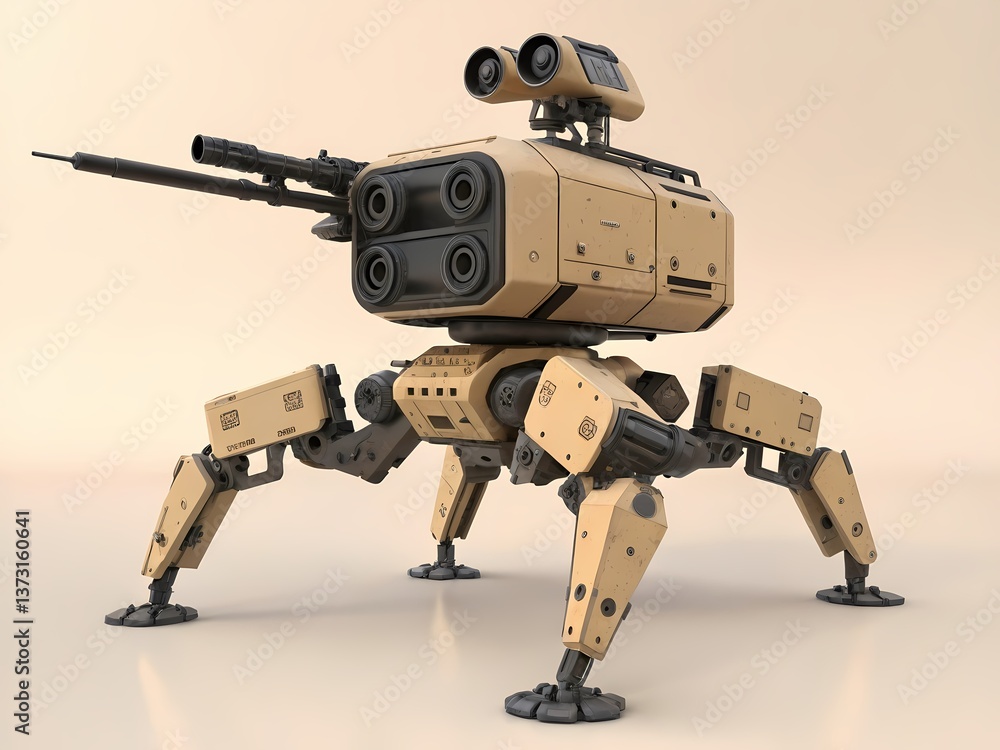 Advanced military robot tactical drone autonomous weapon system futuristic ai technology concept design Advanced military robot tactical drone autonomous weapon system futuristic ai technology concept design