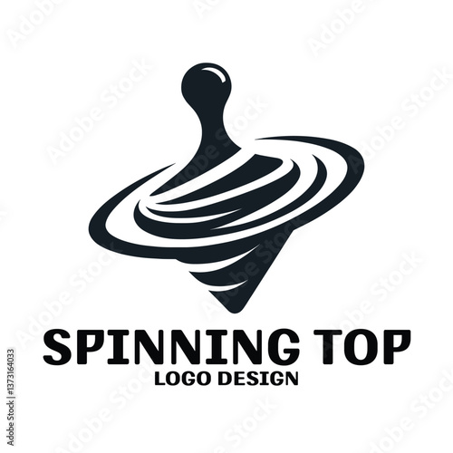 Spinning Top Vector Logo Design
