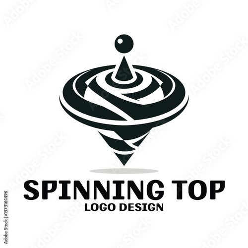 Spinning Top Vector Logo Design