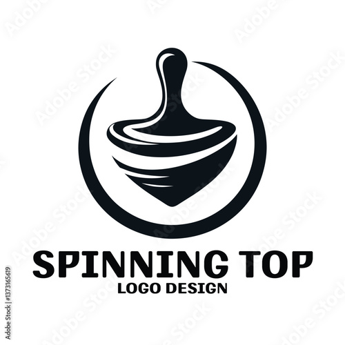 Spinning Top Vector Logo Design