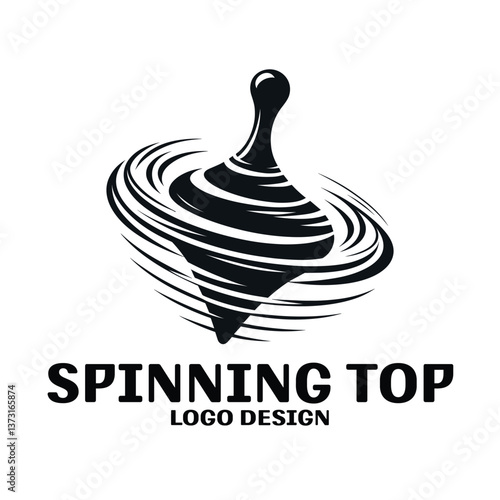 Spinning Top Vector Logo Design