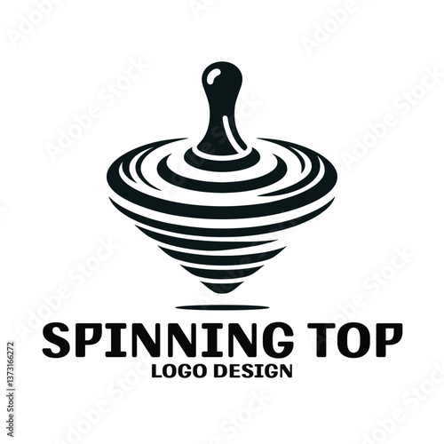 Spinning Top Vector Logo Design