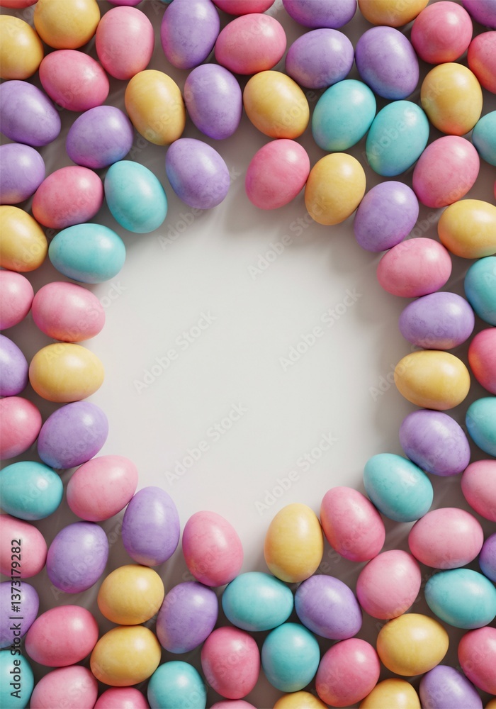 cute easter theme background with various attractive colors . cute colored easter eggs ai generative cute easter theme background with various attractive colors . cute colored easter eggs ai generative
