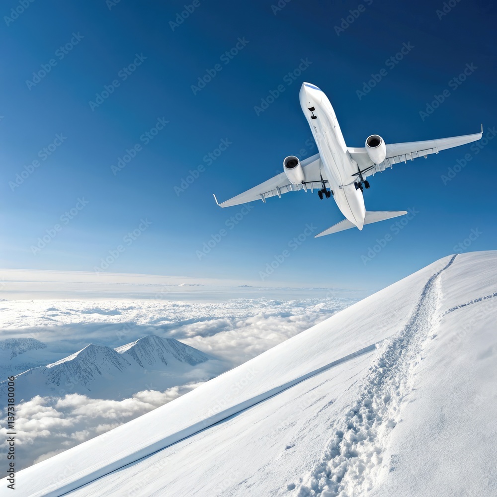 Obraz premium airplane in the sky